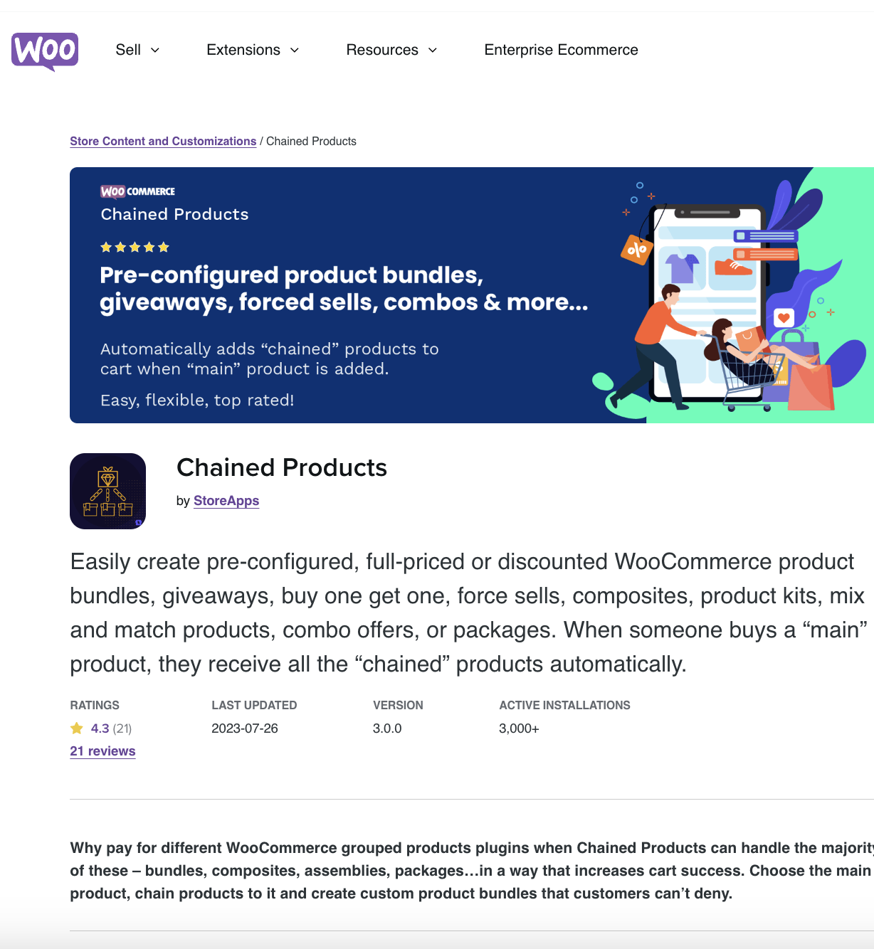 Chained Products