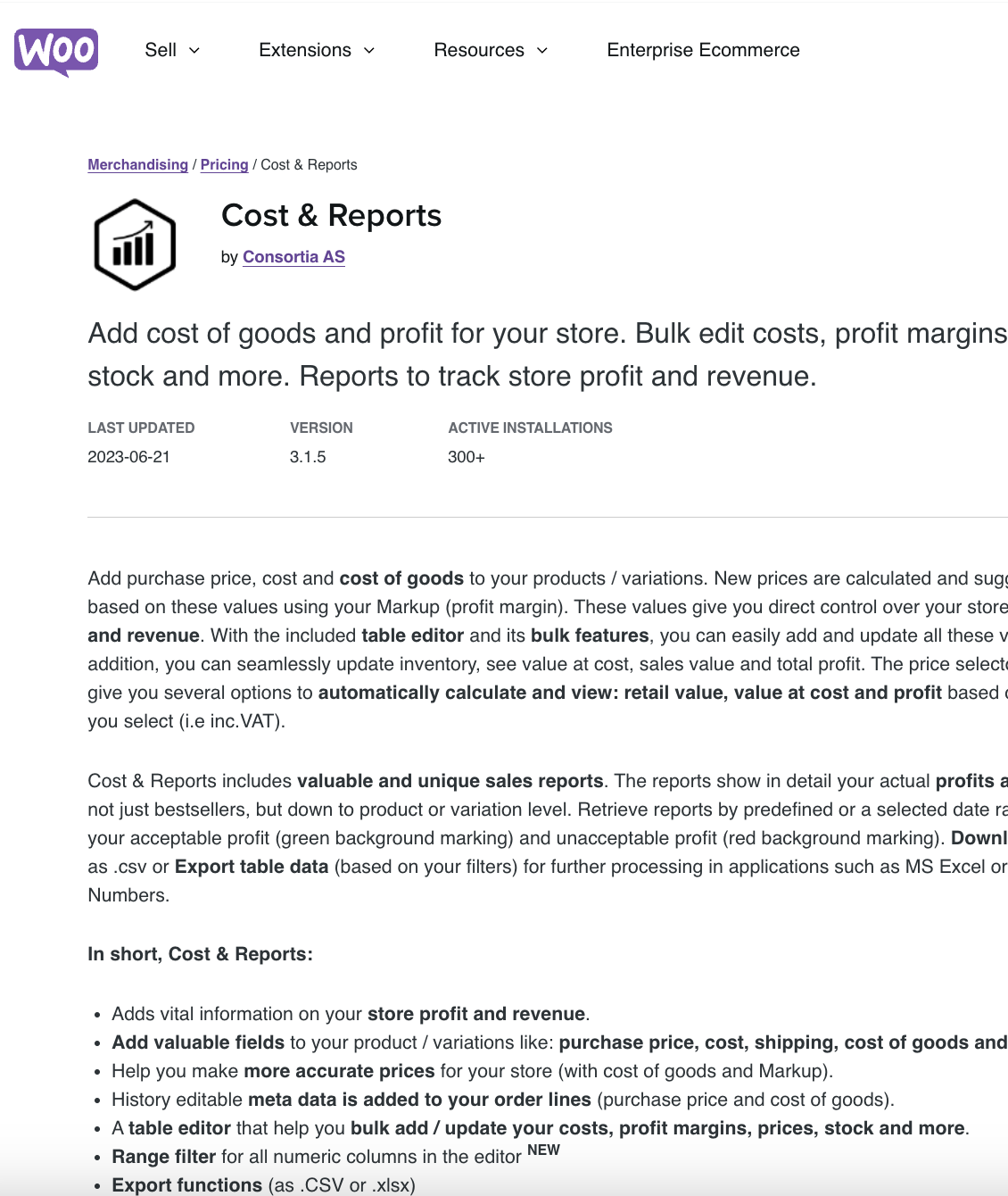 Cost & Reports