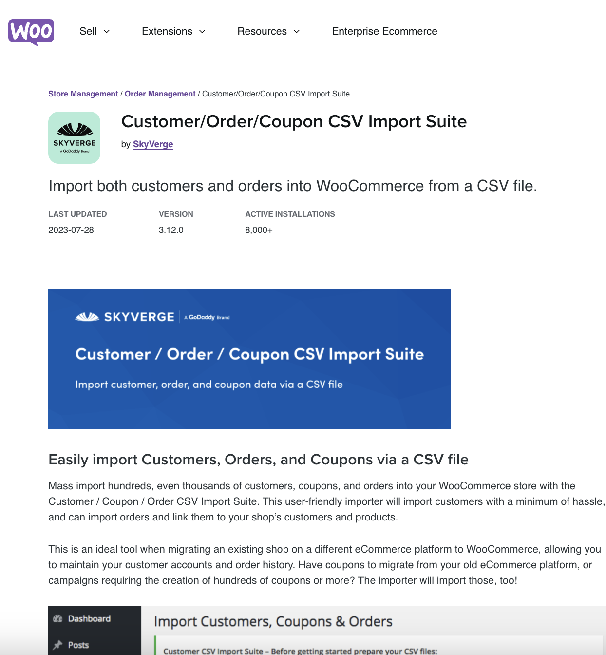 Customer/Order/Coupon CSV Import Suite