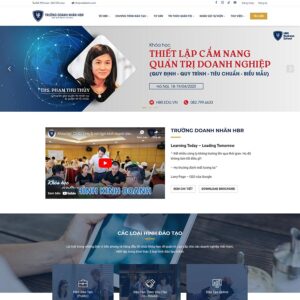 Theme WordPress đào tạo doanh nhân 02