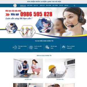 Theme wordpress sửa chữa điện lạnh 02