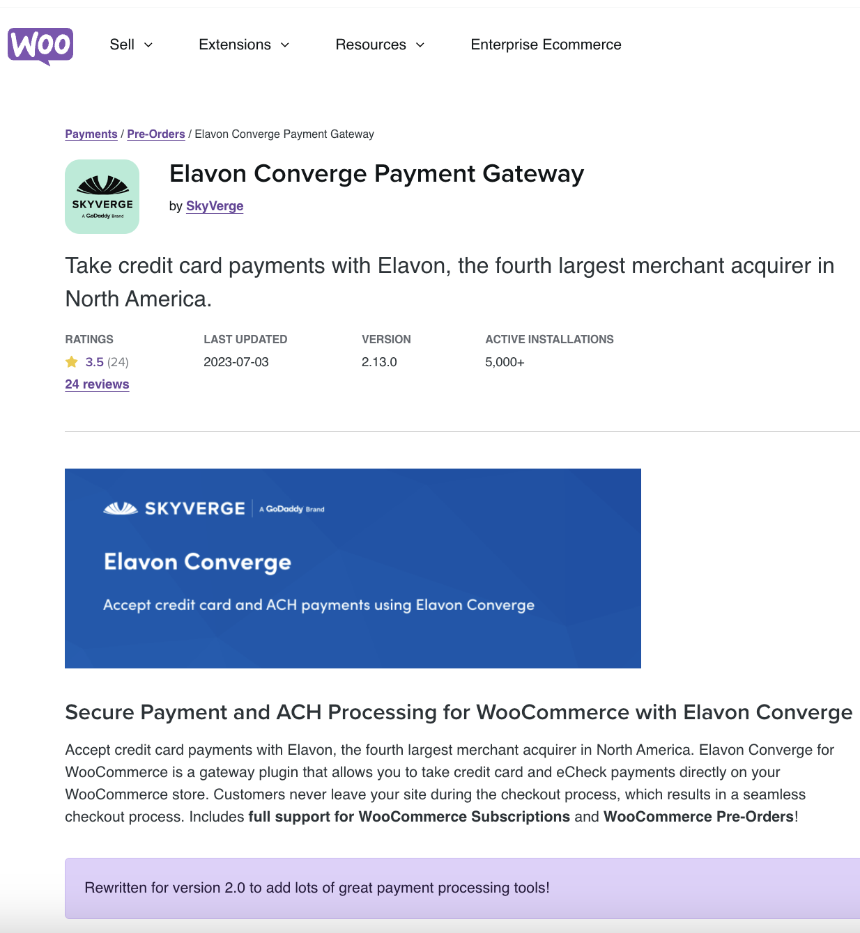 Elavon Converge Payment Gateway