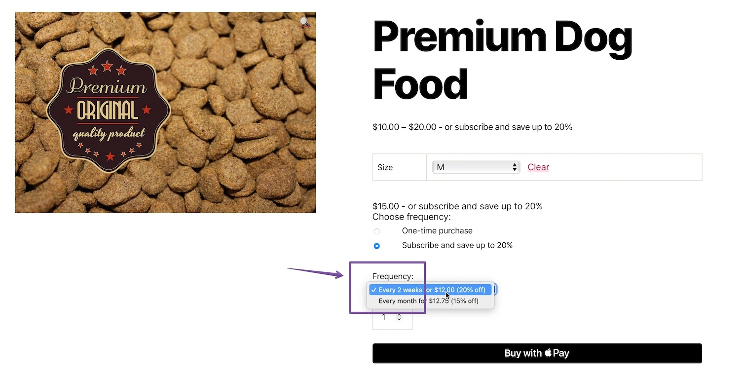 frequency frontend variable product