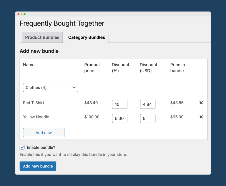 frequently bought together create
