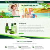 Theme WordPress gia công mỹ phẩm 02