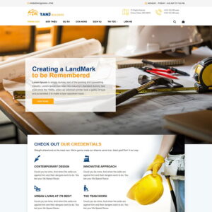 Theme WordPress giới thiệu công ty xây dựng 02