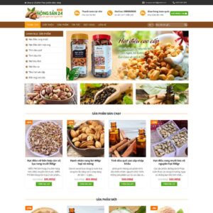 Theme WordPress bán hạt điều, thực phẩm