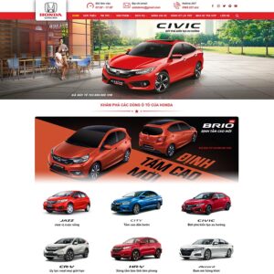 Theme WordPress bán ô tô Honda 03