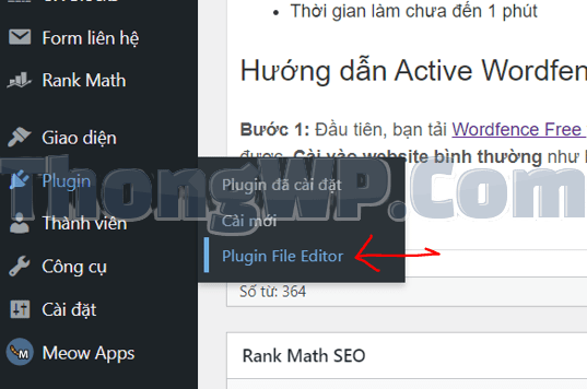 Hướng dẫn Active Wordfence Premium