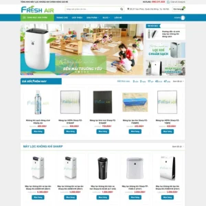 Theme WordPress bán máy lọc không khí 04