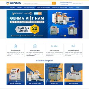 Theme WordPress công ty bán máy cắt, máy cơ khí