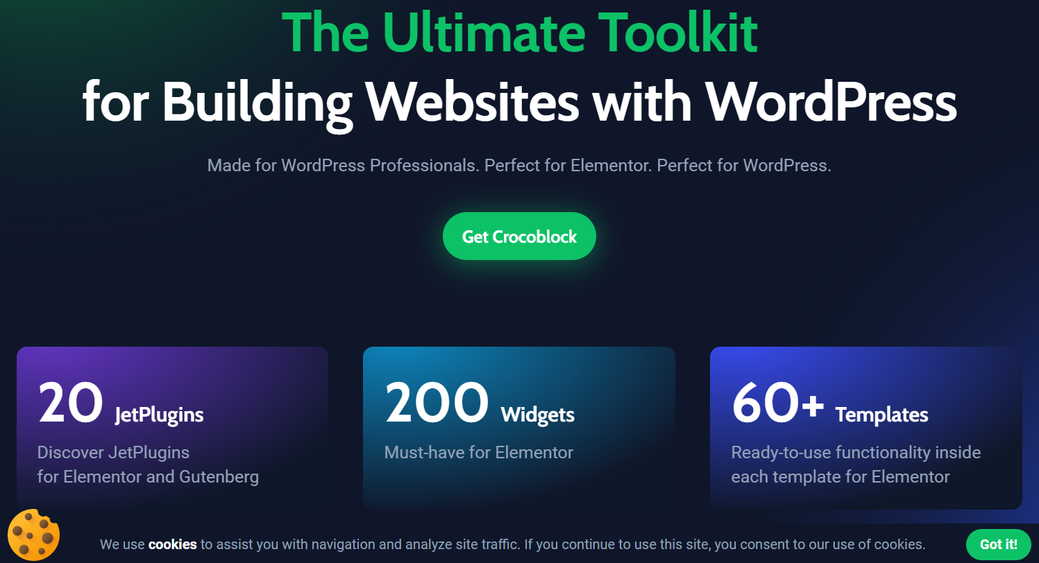 Mua trọn bộ gói Crocoblock có Key Lifetime