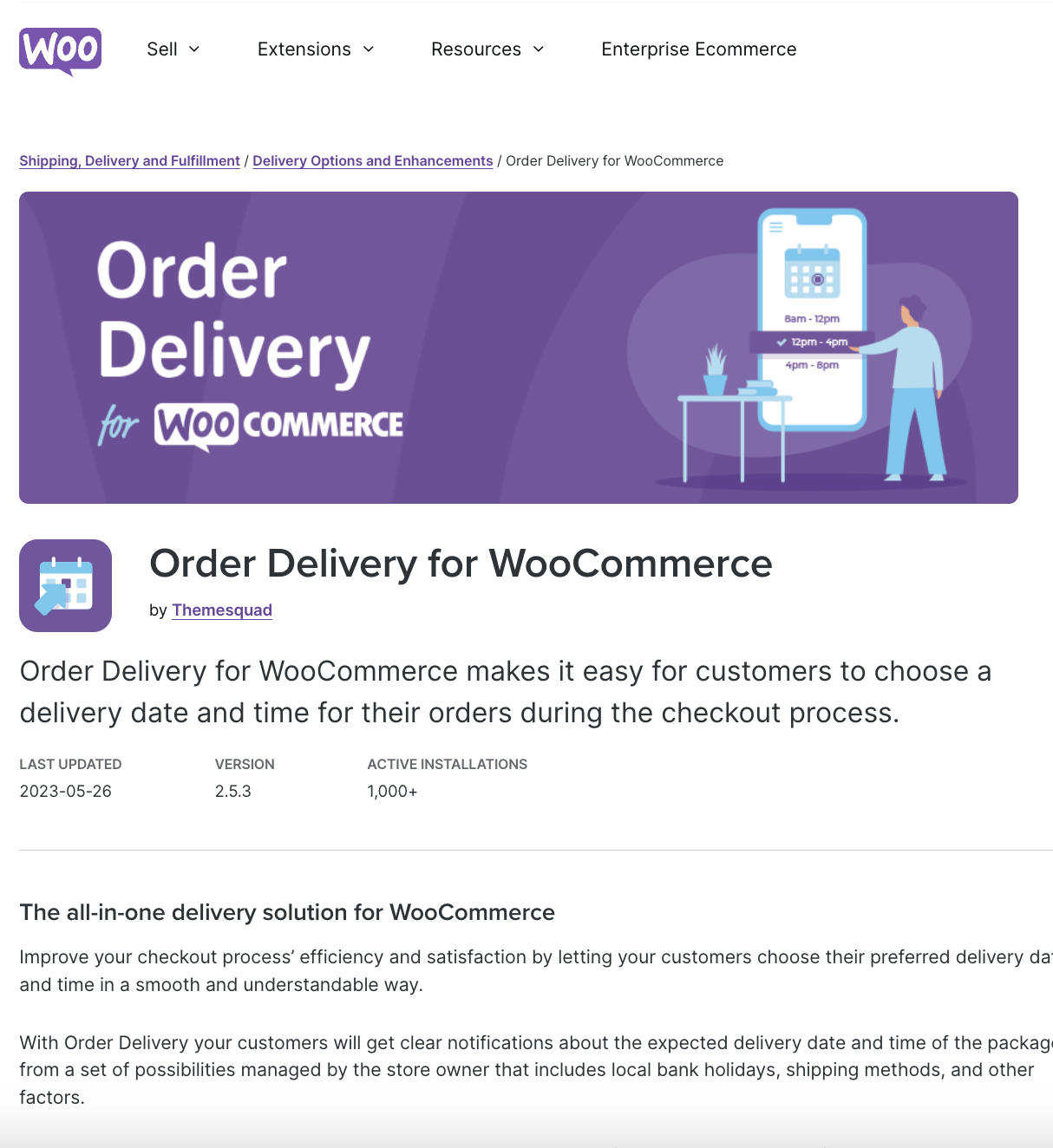 Order Delivery for WooCommerce