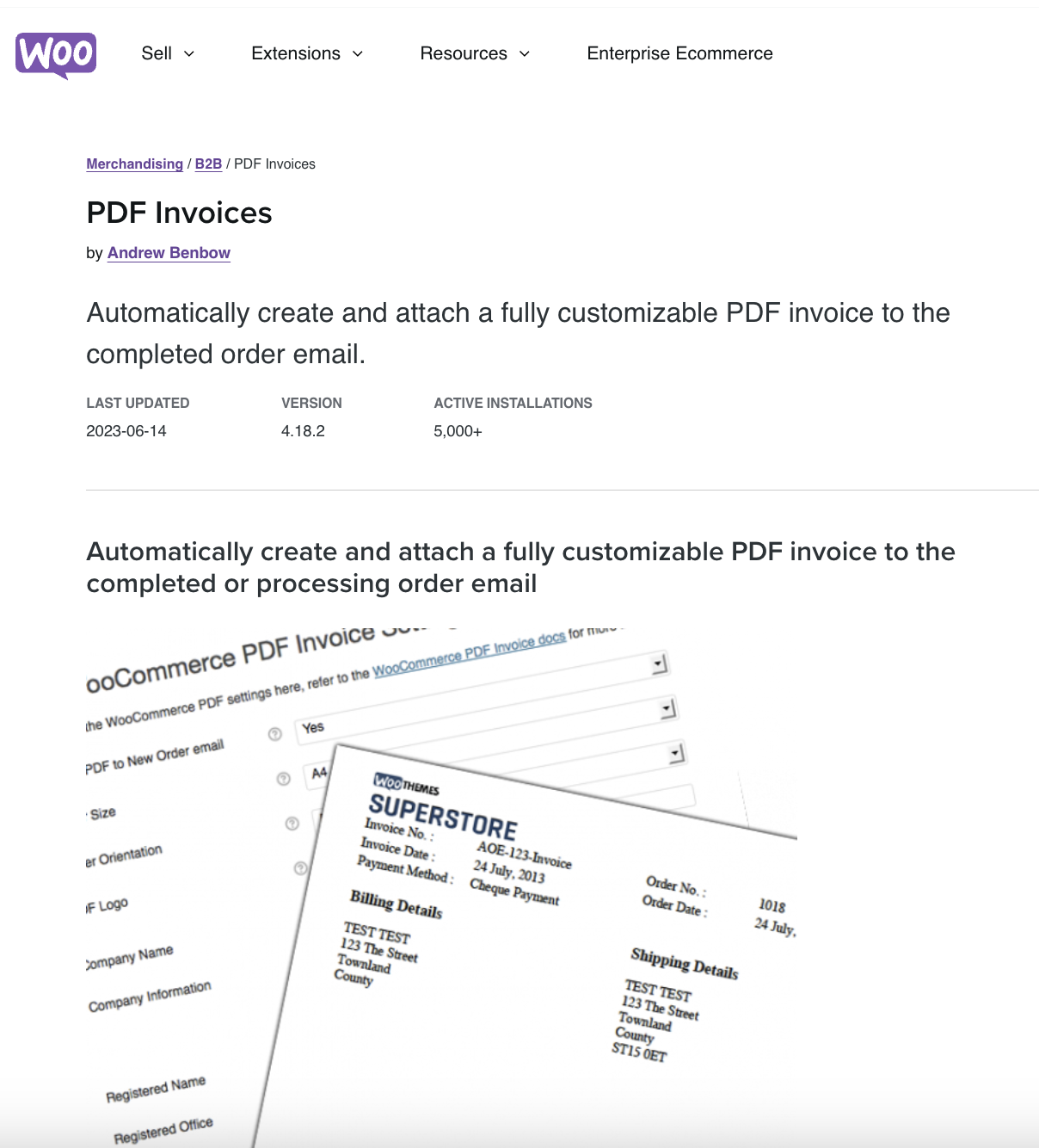 WooCommerce PDF Invoices