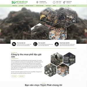 Theme WordPress thu mua đồng nát, phế liệu 02