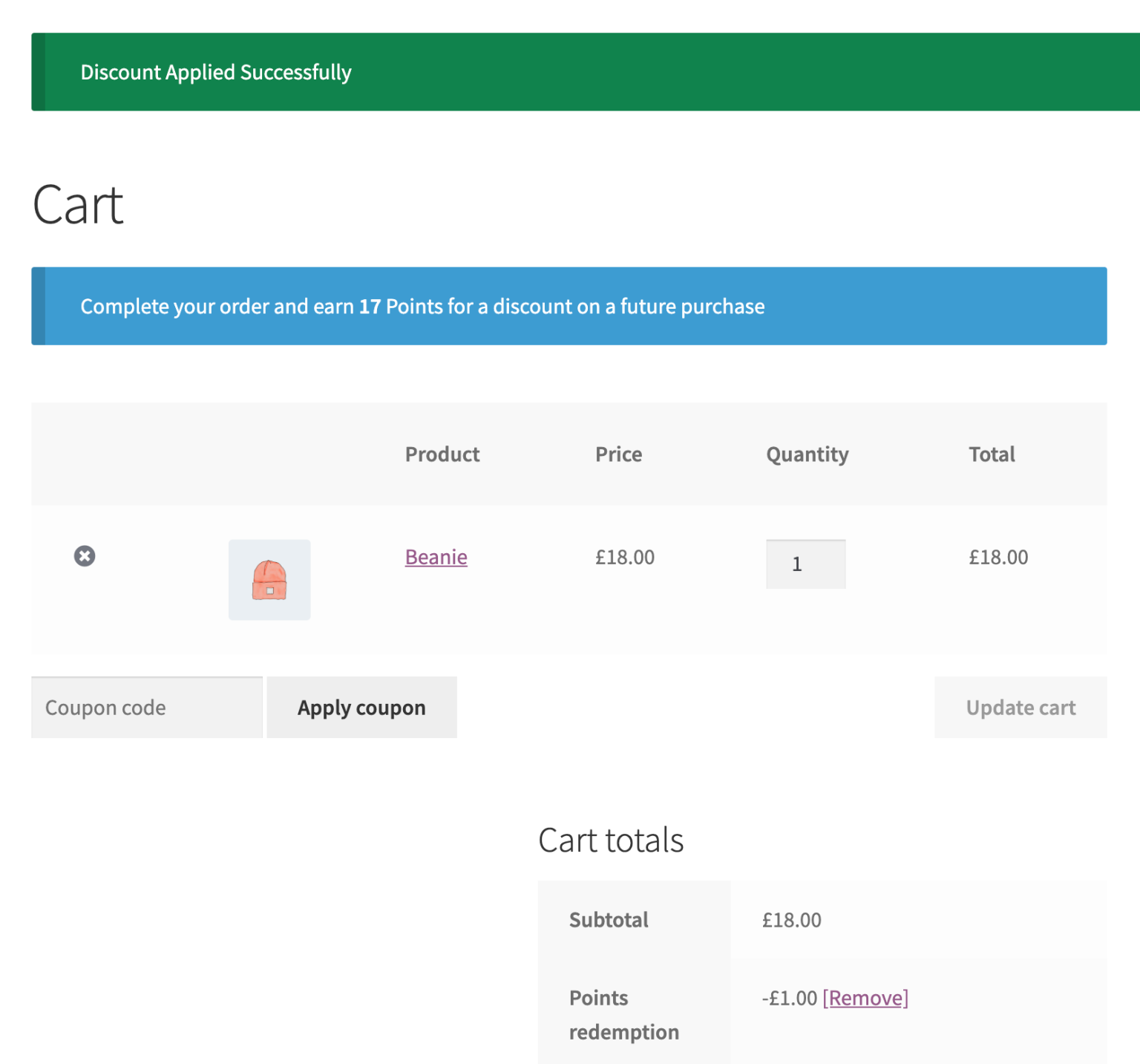 points rewards cart discountapplied