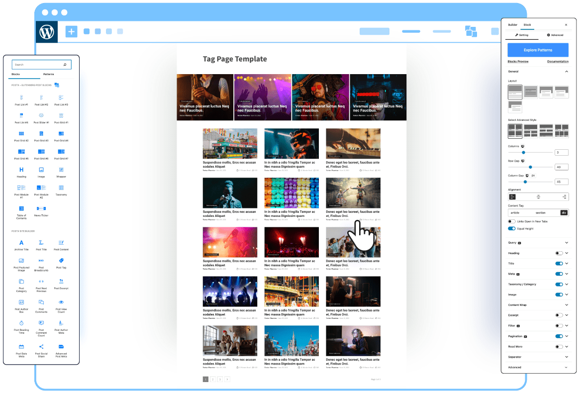 postx tag page