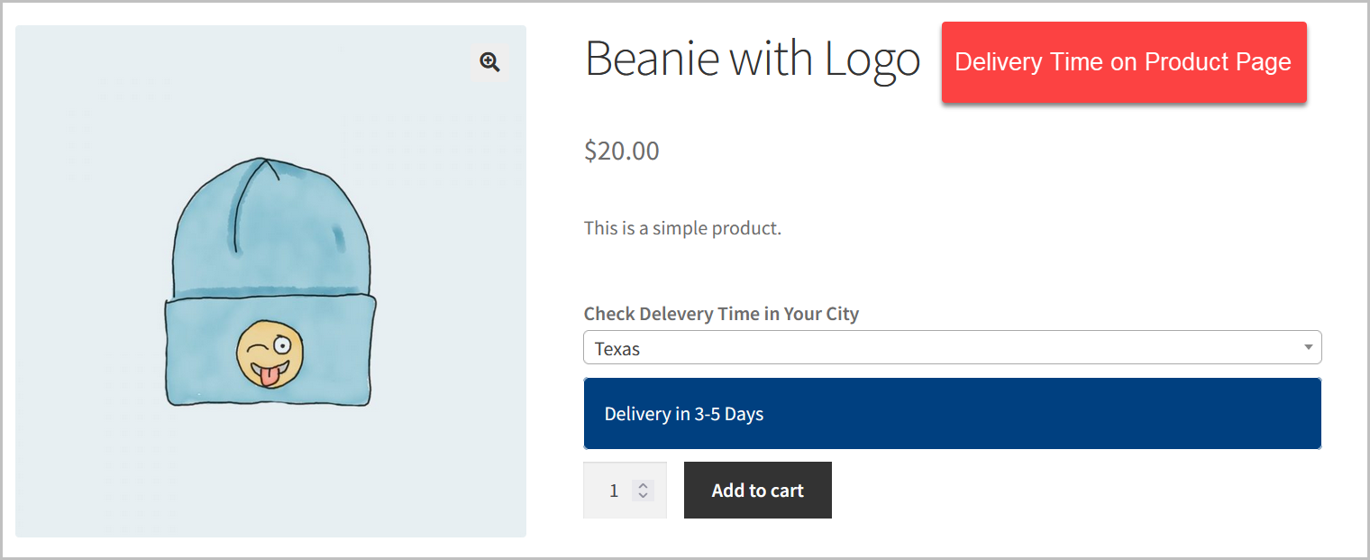 WooC Commerce Thời gian giao hàng ước tính