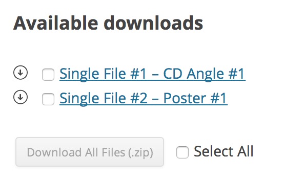wc bulk download interface