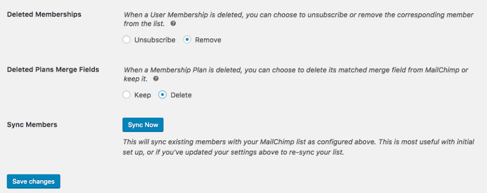 wcm mailchimp sync settings 2