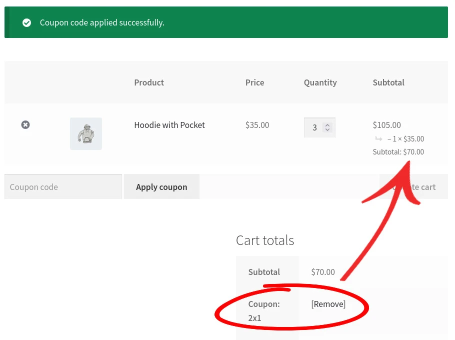 woocommerce bogo coupon