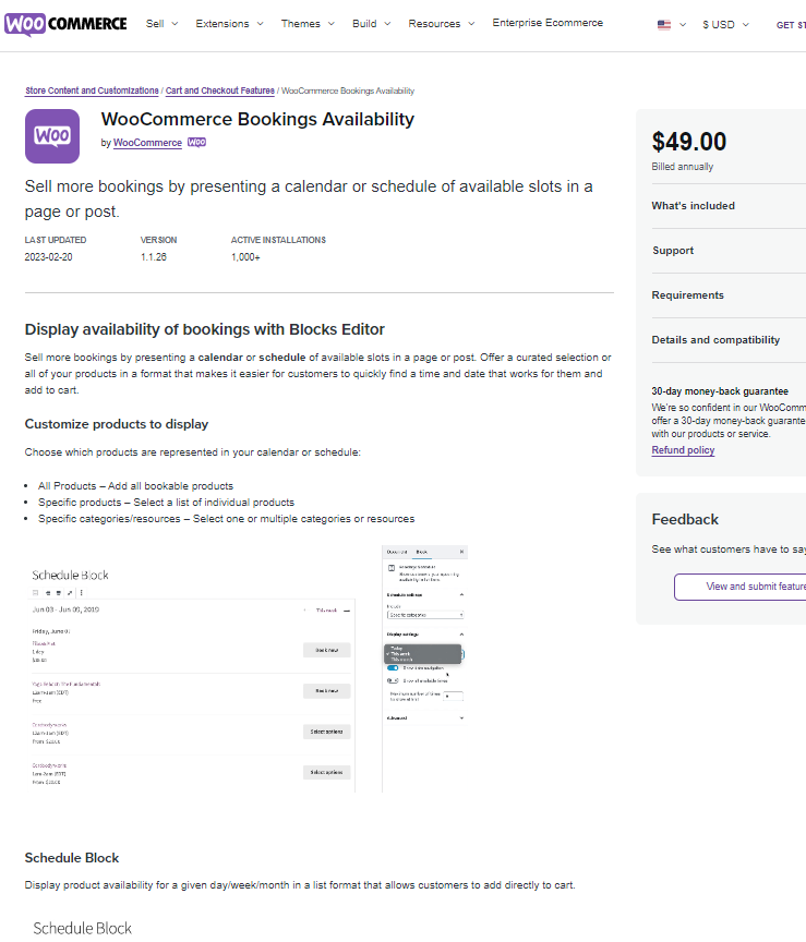WooCommerce Bookings Availability