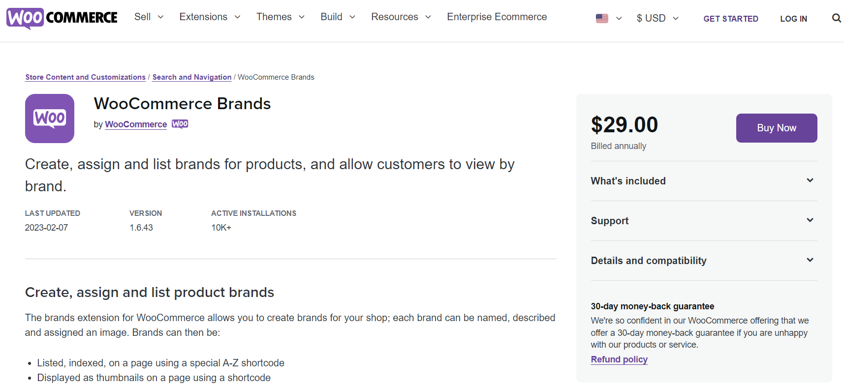 WooCommerce Brands Plugin
