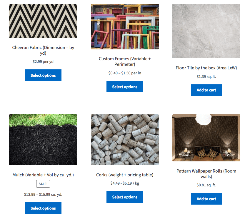 woocommerce measurement price calculator price per unit catalog