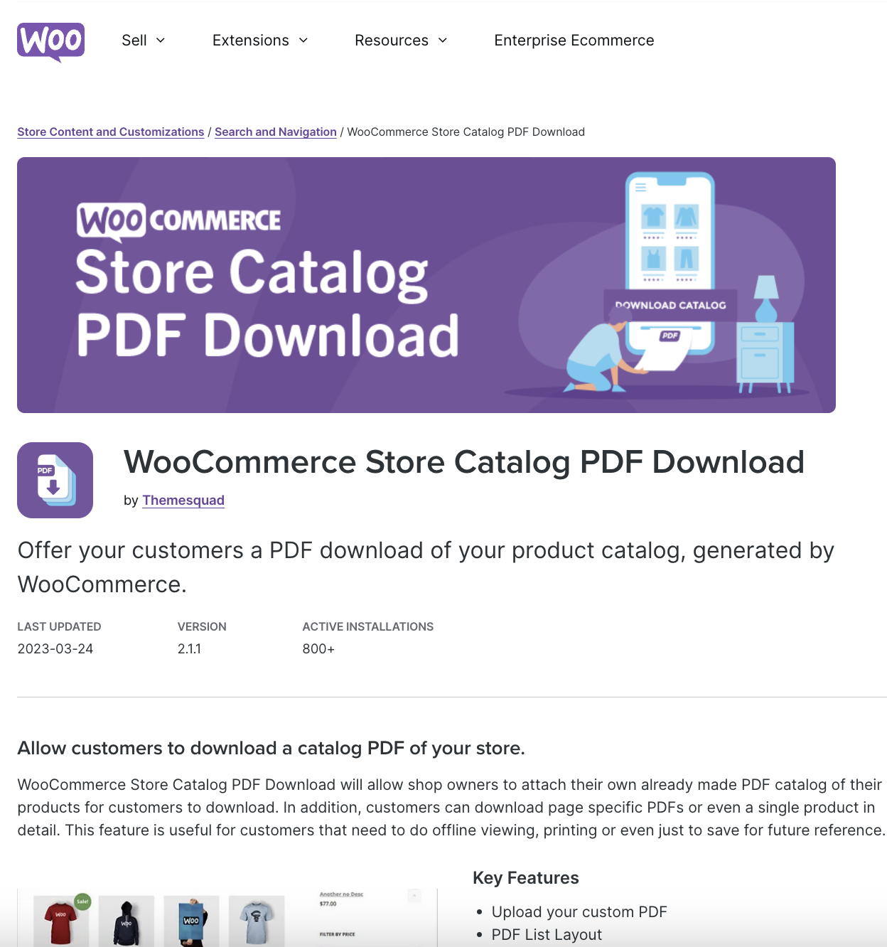 WooCommerce Store Catalog PDF Download