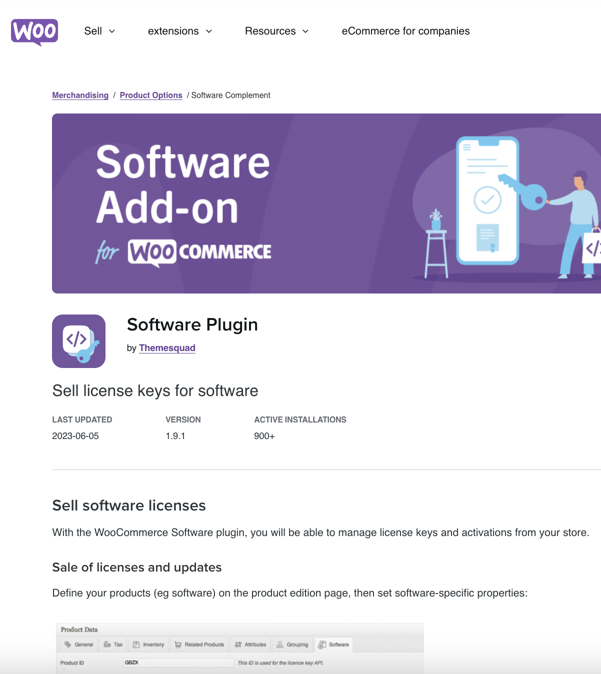 WooCommmece Software Add-on