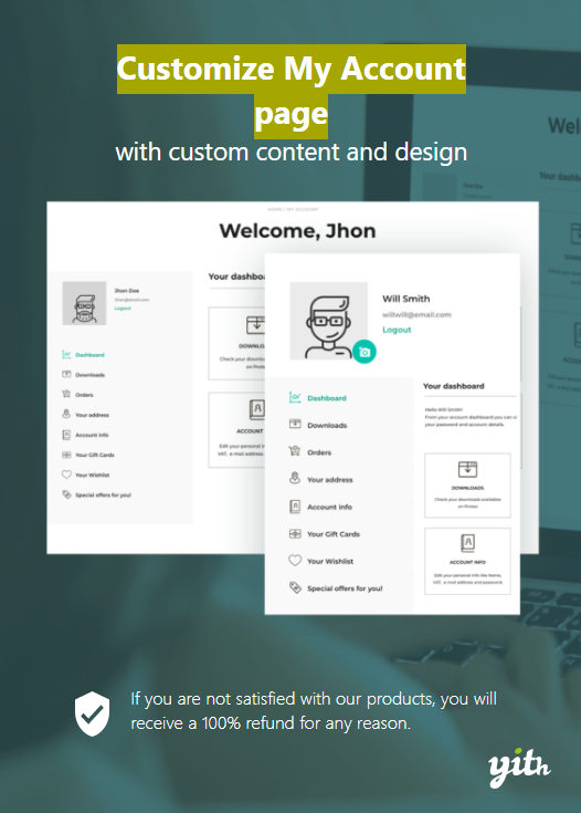 YITH WooCommerce Customize My Account Page